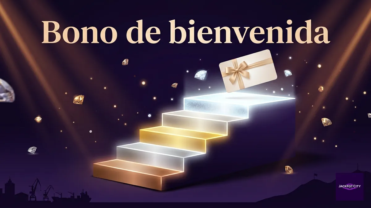 Escalera de niveles y bono de bienvenida al depositar en JackpotCity Chile