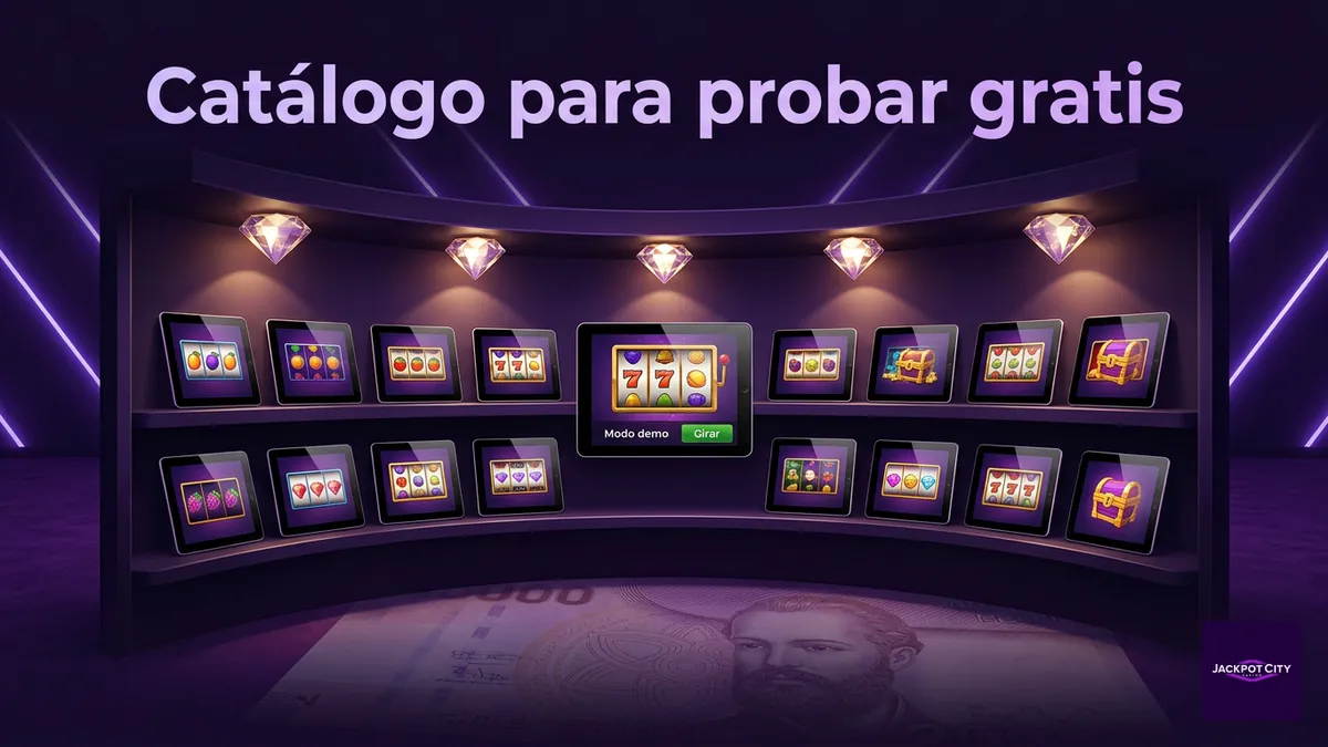 Catálogo de juegos de JackpotCity disponibles para probar en modo demo gratis