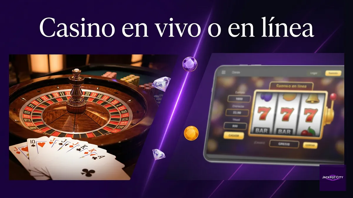 Diferencia entre casino en vivo y casino online en JackpotCity Chile